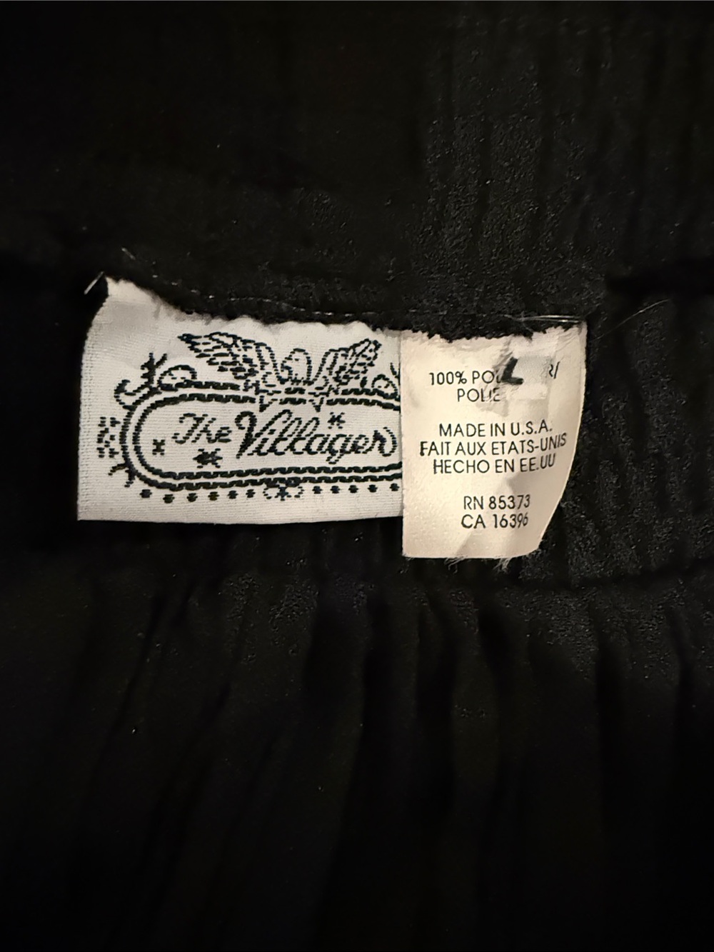 Black Pleated Midi Skirt — Women's Flowing A-Line - Picture 3 of 3